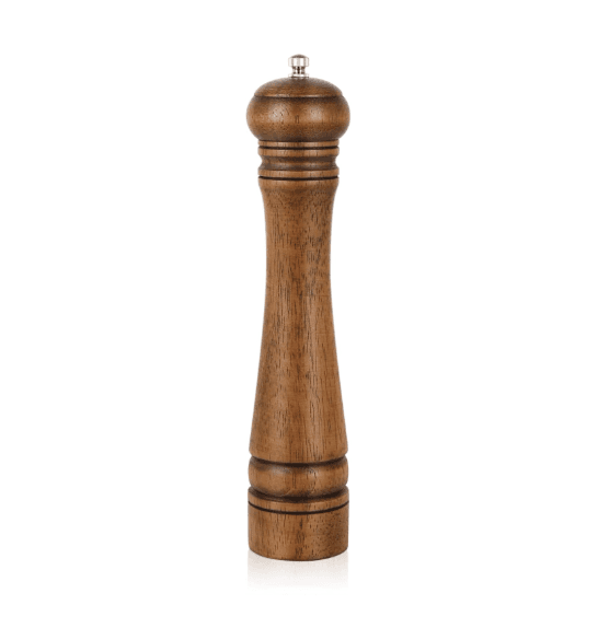 1Pack Wood Pepper Grinder, XWXO 10 Inch Salt Mill Pepper Grinder