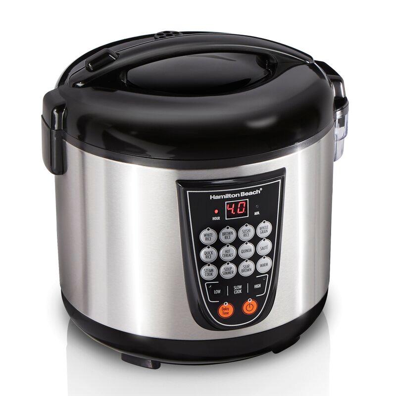Hamilton Beach® Digital MultiCooker 4.5 Quart Capacity 14 Pre-Programmed Settings