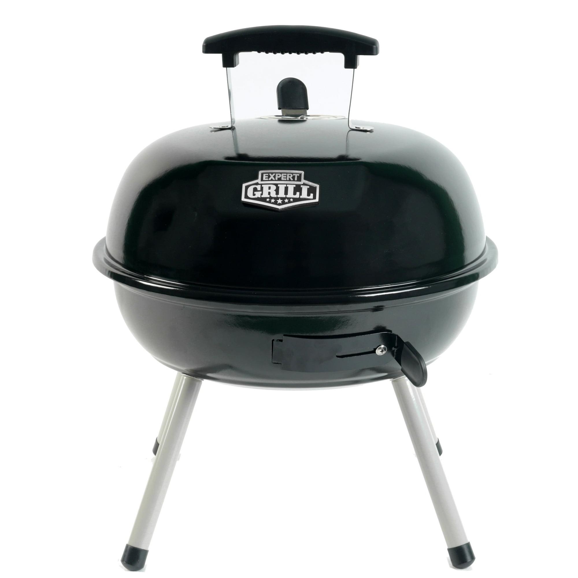 Expert Grill 14.5'' Steel Portable Charcoal Grill, Black, New