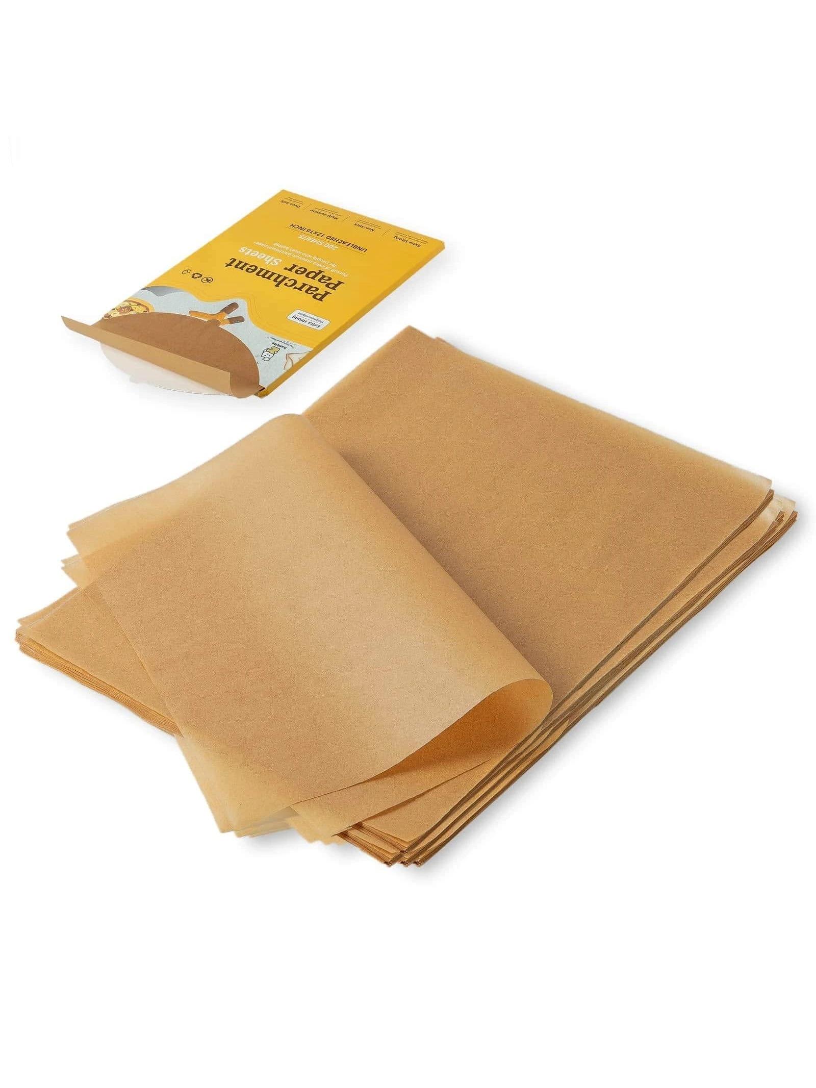Katbite Unbleached Parchment Paper Baking Sheets, 120Pcs 12x16 Inch Precut Parchment Paper For Baking, Heavy Duty & Non-Stick, Half Sheet Paper For Baking, Cooking, Steaming, Oven Paper Air Fryer Kitchen Air Fryer Liners Air Fryer Paper Airfryer Air Frier