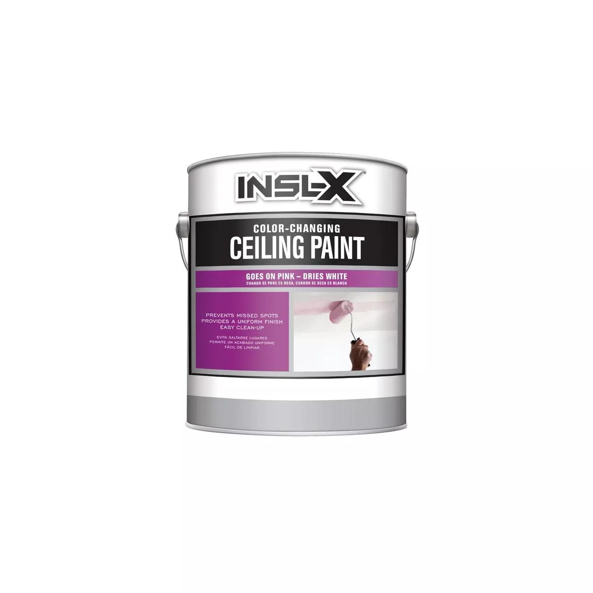 Insl-X Flat White Color Changing Ceiling Paint Interior 1 gal