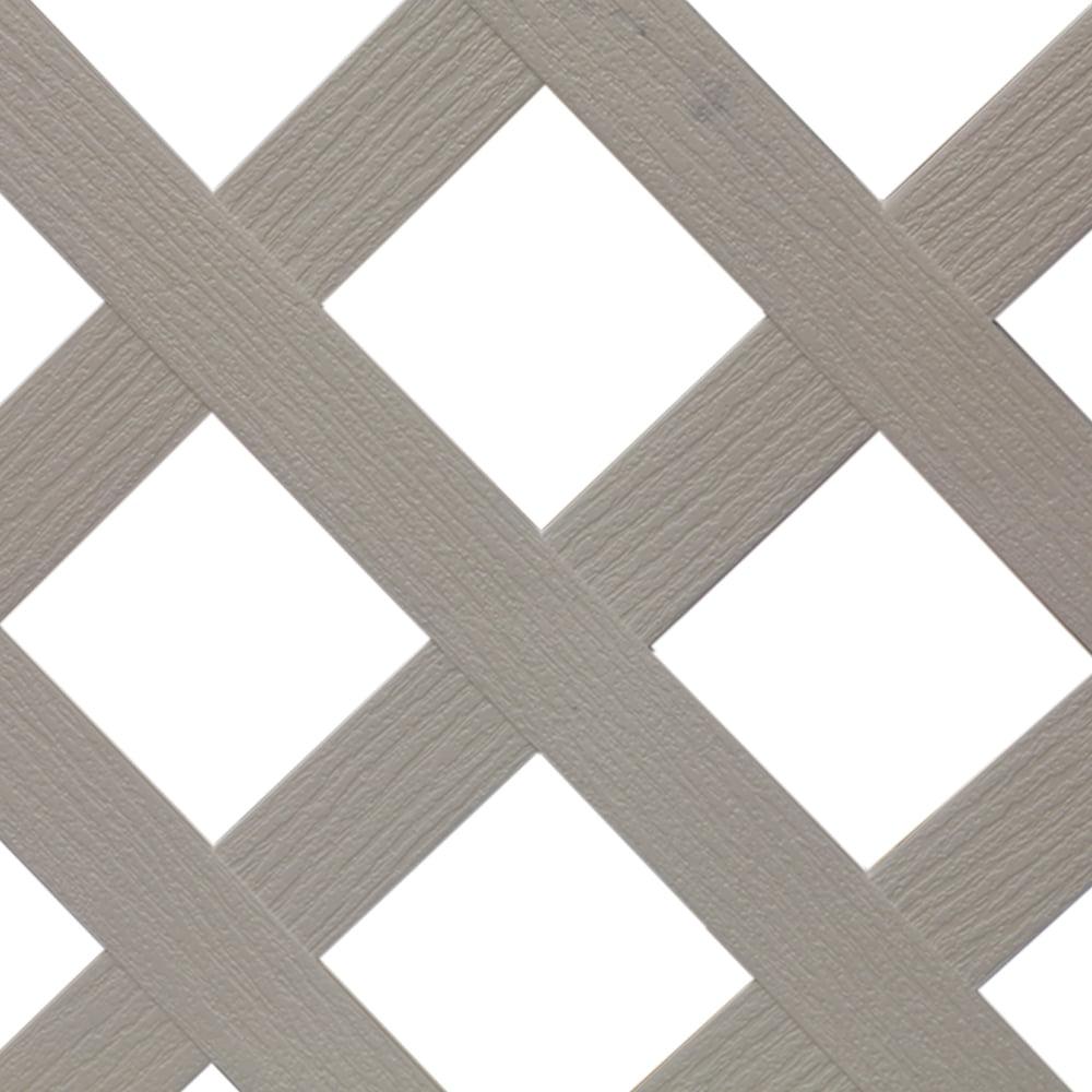 Fantasea White Plastic Lattice Fence (48 In.) for Use with Fanta-Sea Pools