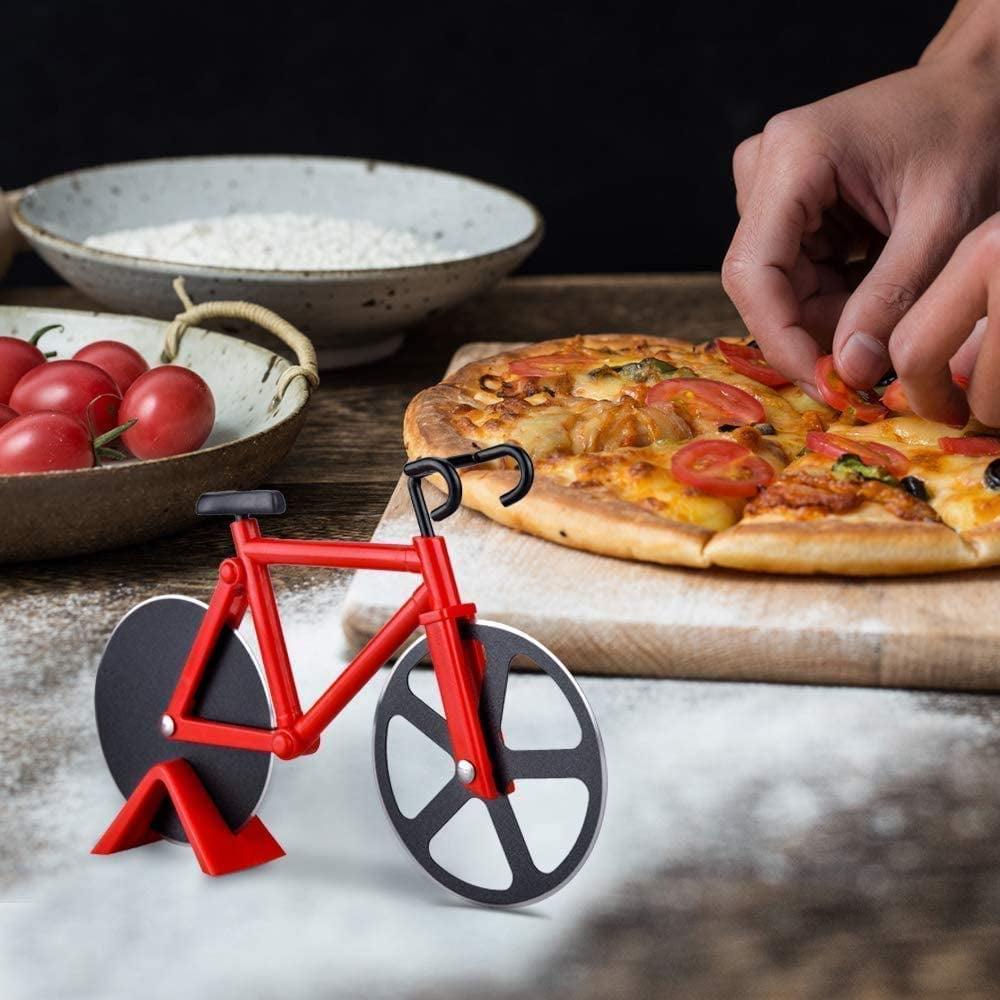 LNKOO Pizza Cutter Wheel, Stainless Steel Bicycle Pizza Slicer