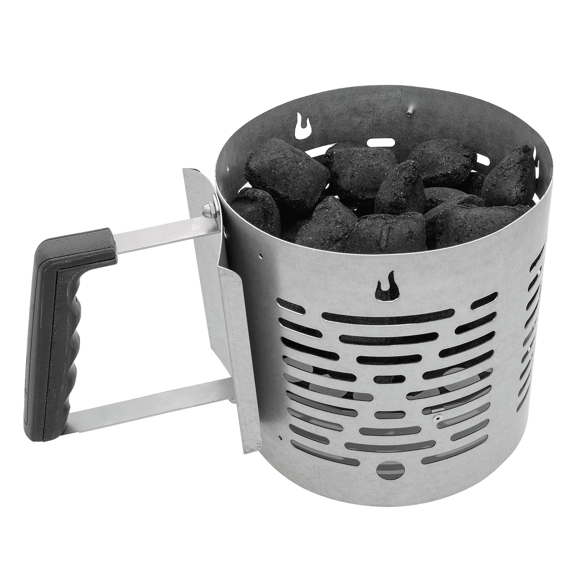 Charbroil Half-time Canister Charcoal Starter Chimney, Stainless Steel
