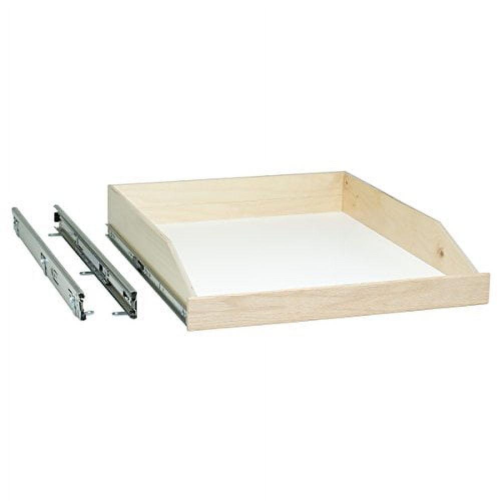Slide-A-Shelf Made-To-Fit Slide-Out Shelf 16"W x 23.5"D Oak Full Extension