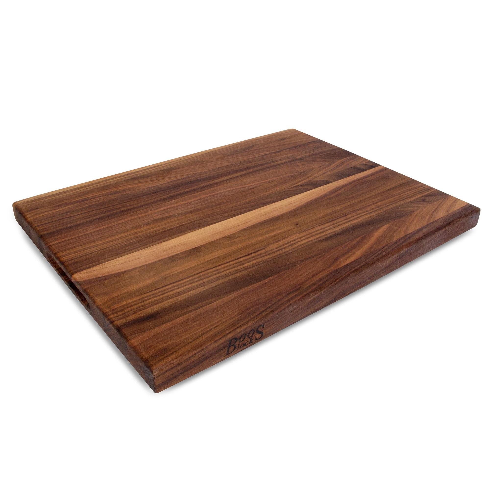 John Boos R-Board Reversible Wood Cutting Board, 24" x 18" x 1 1/2", Walnut