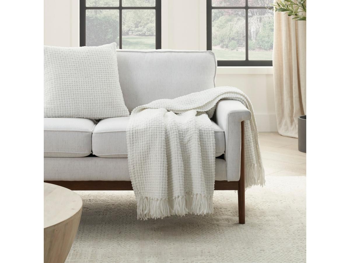 Mina Victory Woven Chenille Indoor Throw Blanket