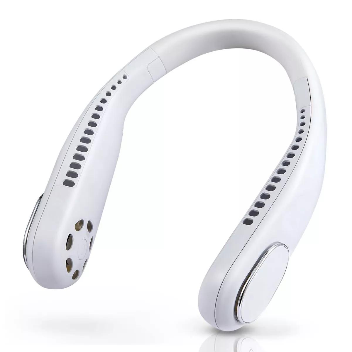 HOM Portable Neck Fan - Bladeless Rechargeable Small Handheld Fan with 4000mAh Battery Capacity