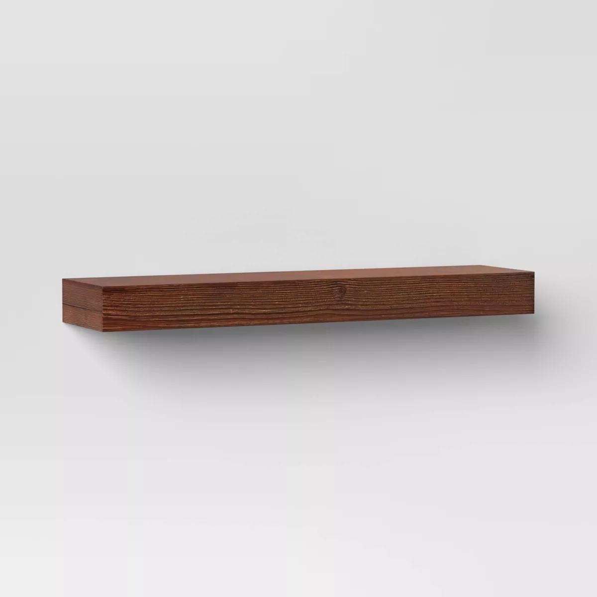 24" Floating Wood Shelf - Threshold