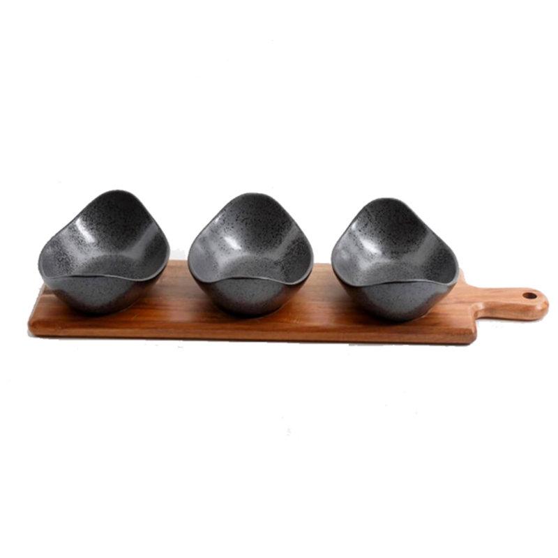 Dakota Fields Wellen Porcelain China Serving Bowl