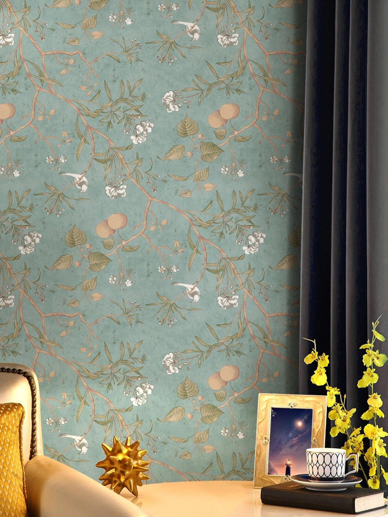1 Roll Lucky Fruit Pattern Decorative Self-Adhesive Wallpaper