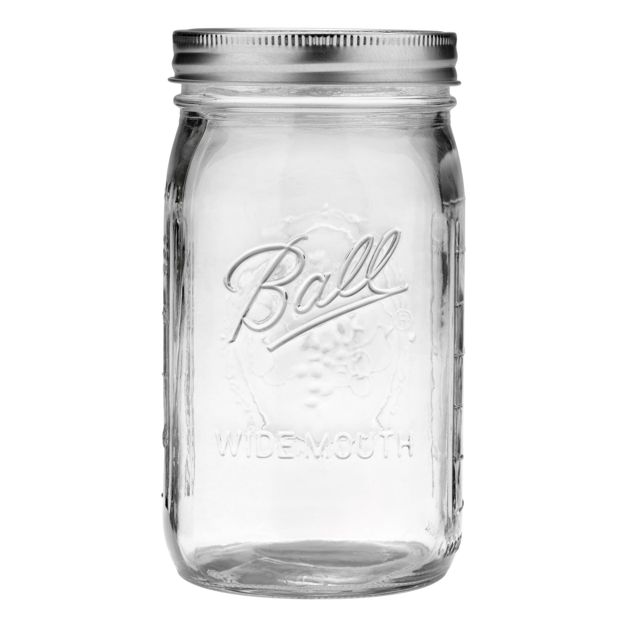 Ball 67000 Wide Mouth Mason Jars, Quart (32 Oz), Box of 12