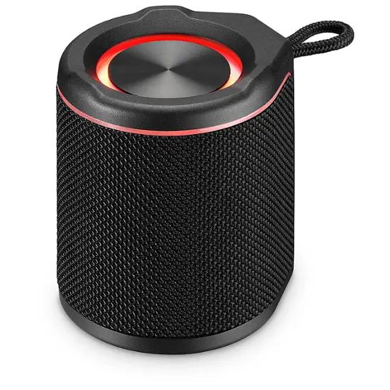 iLive - Light Up Wireless Waterproof Fabric Speaker - Black