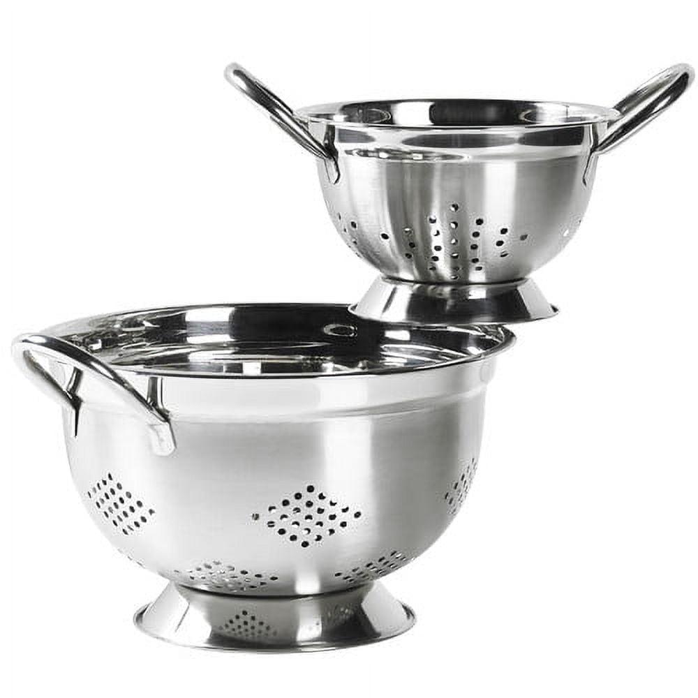Basic Essentials 2 Piece Stainless Steel Colander Set