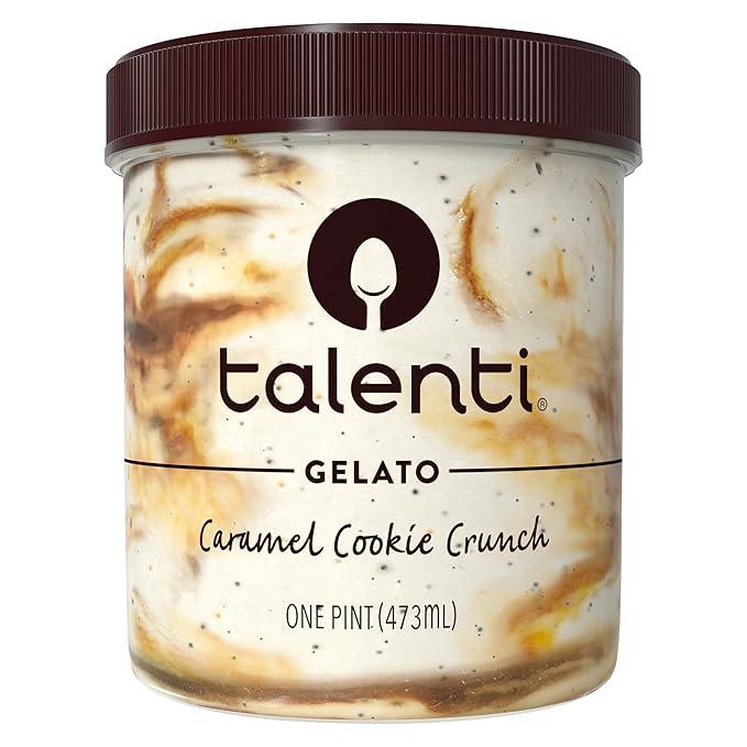 Talenti Gelato For a Delicious Frozen Dessert Caramel Cookie Crunch Made with Ingredients 1 pint