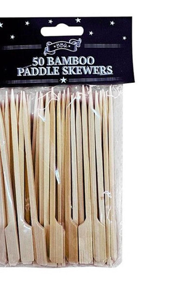 Bamboo Paddle Skewers (50)