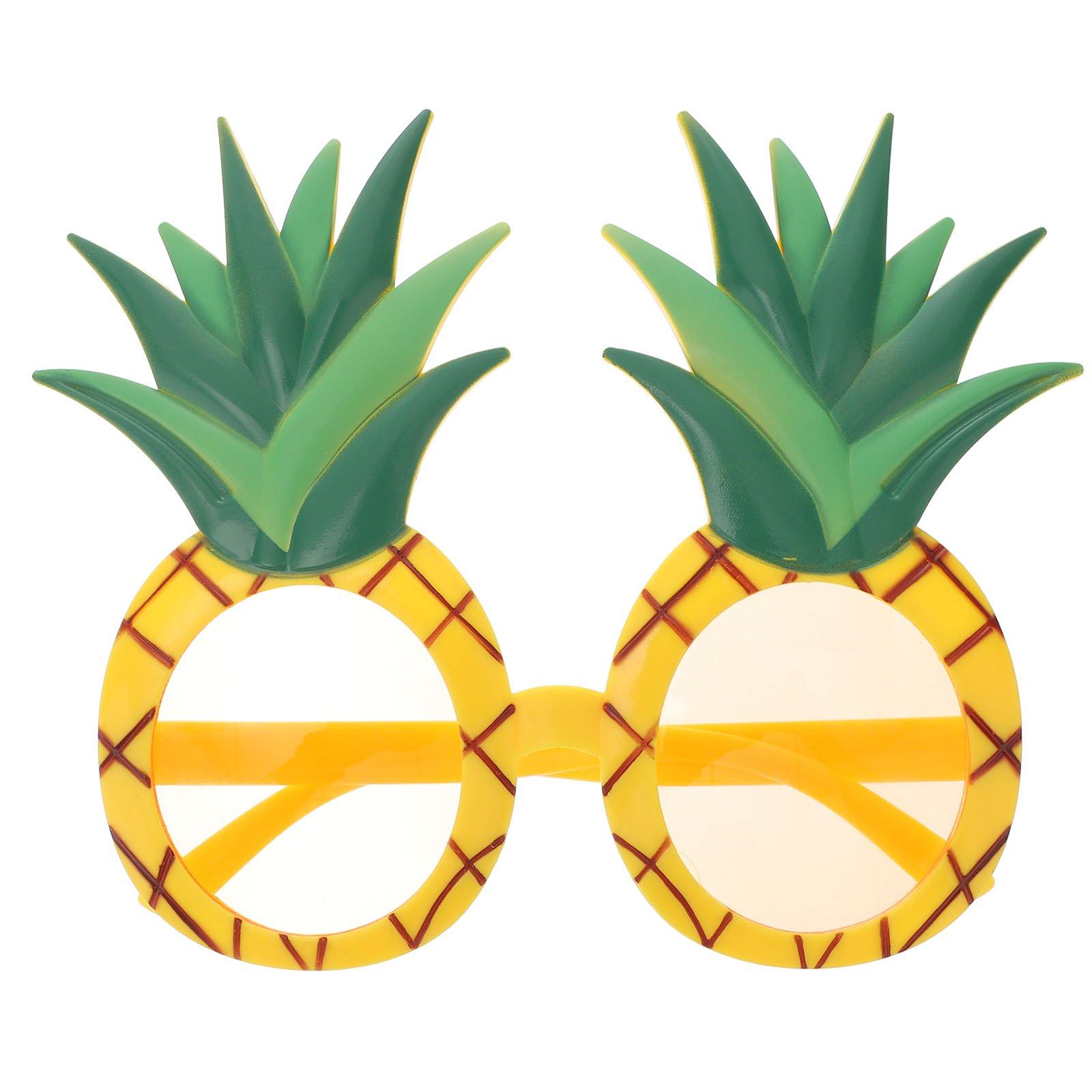 Party Sunglasses Glasses Eyeglasses Tropical Pineapple Luau Hawaiian Beach Novelty Eyewear Fruit Dress Summer Hawaii
