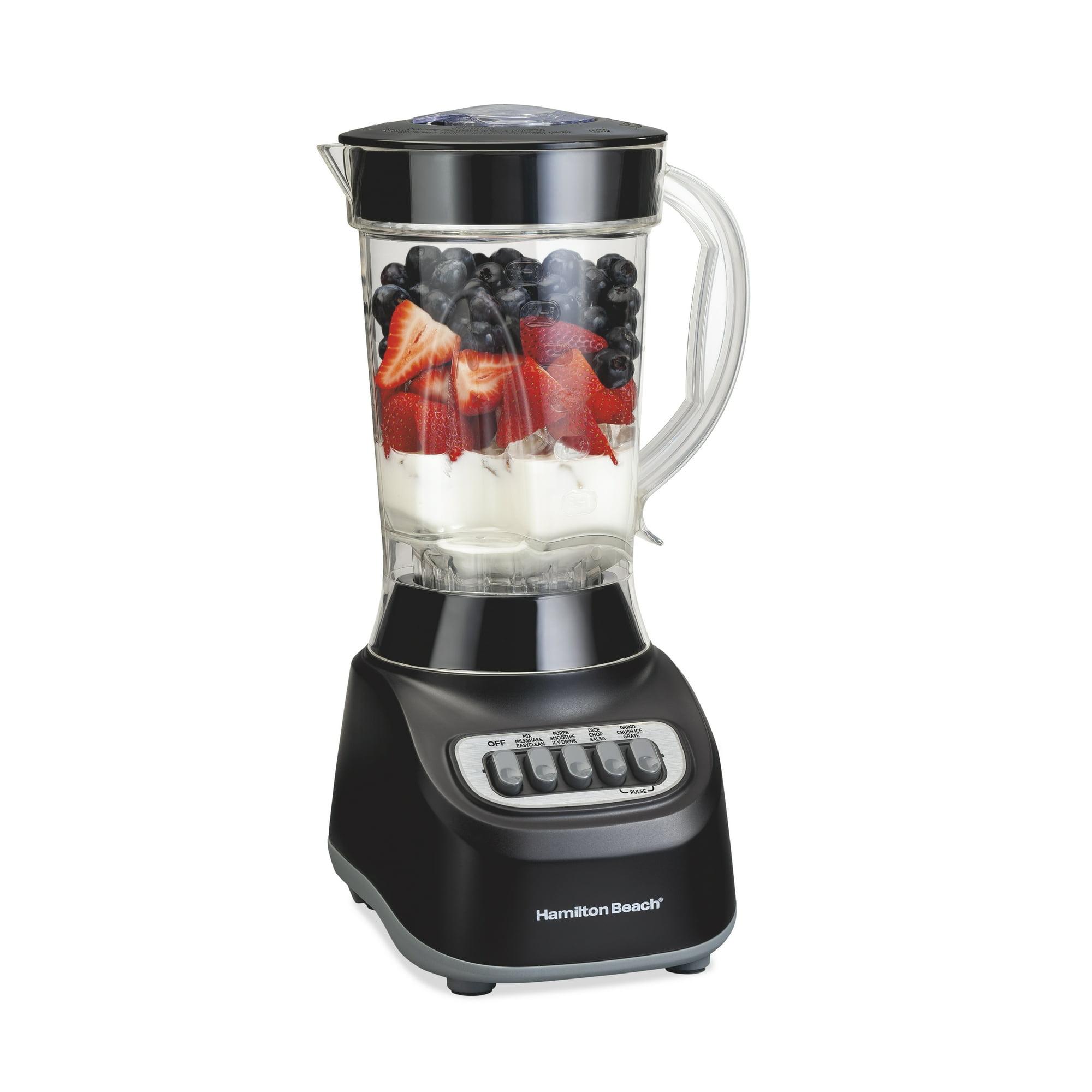 Hamilton Beach Smoothie Blender, 48 oz. Jar, 12 Blending Functions, Black