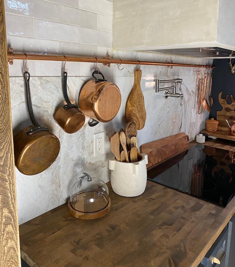 Copper Pot Rail, Copper Pot Rack