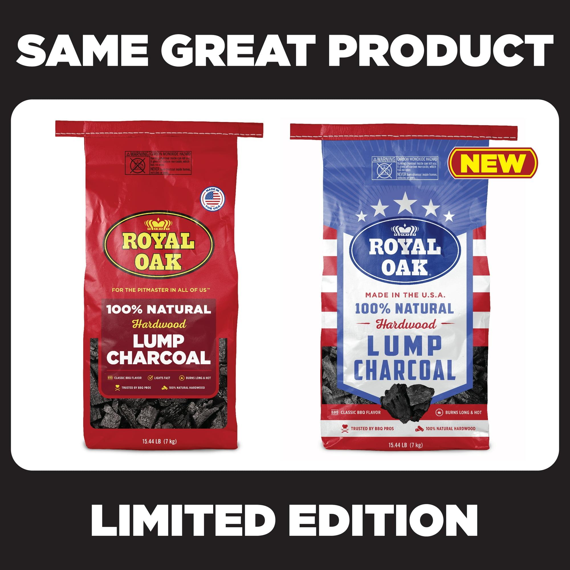 Royal Oak Lump Charcoal, All Natural Hardwood Charcoal, 15.4 lbs