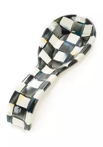 Courtly Check Enamel Spoon Rest