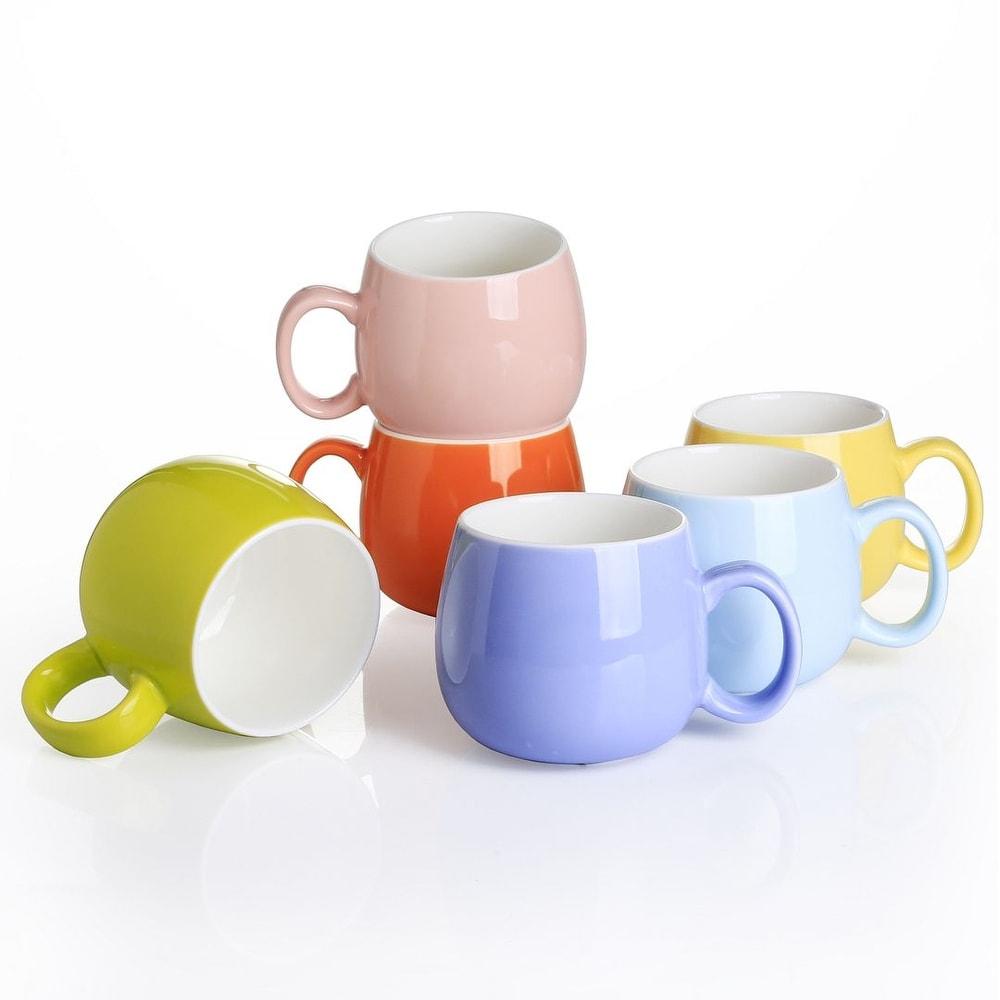 Panbado Nina 12 oz. Multi-Color 6-Piece Mugs - Multi-Color
