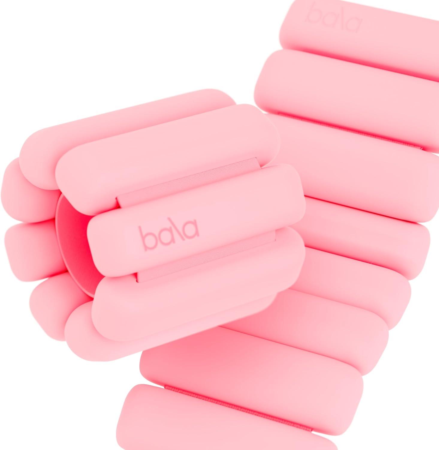 Bala Bangles Wrist & Ankle Weights for Women & Men - Adjustable Silicone Weighted Bracelet Set for Gym, Yoga, Pilates, Cardio & Strength Training - Wearable Arm & Leg Workout Weights