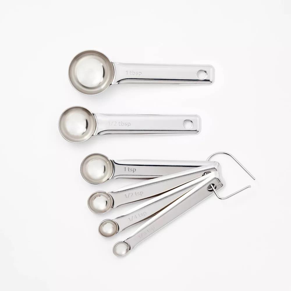 6pc Stainless Steel Measuring Spoons - Figmint™