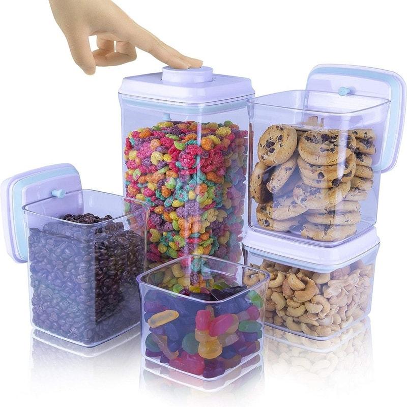(5pc Set) Airtight Food Storage Containe