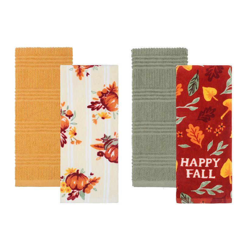 Celebrate Together™ Fall Assorted 4-Pack Kitchen Towels