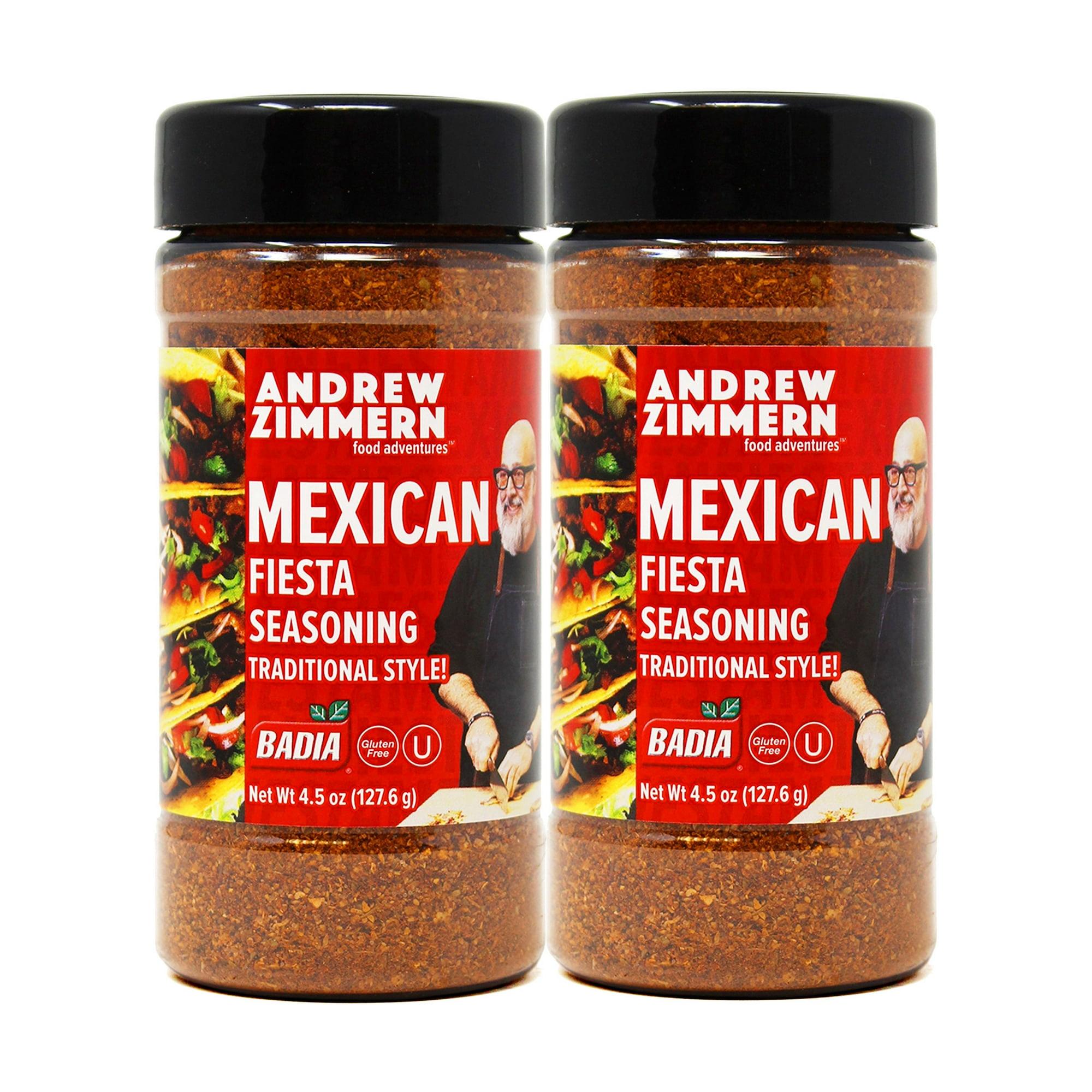 Badia Andrew Zimmern Mexican Fiesta Seasoning, Traditional Style, 4.5 oz - Palatize Pack of 2