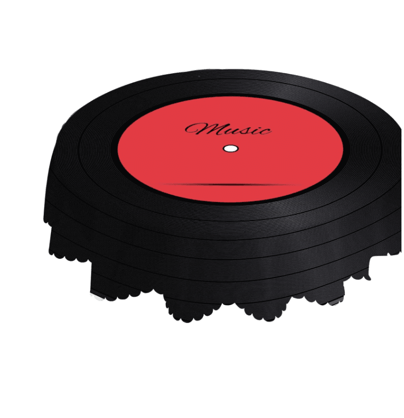 AOYEGO Vinyl Record Round Tablecloth