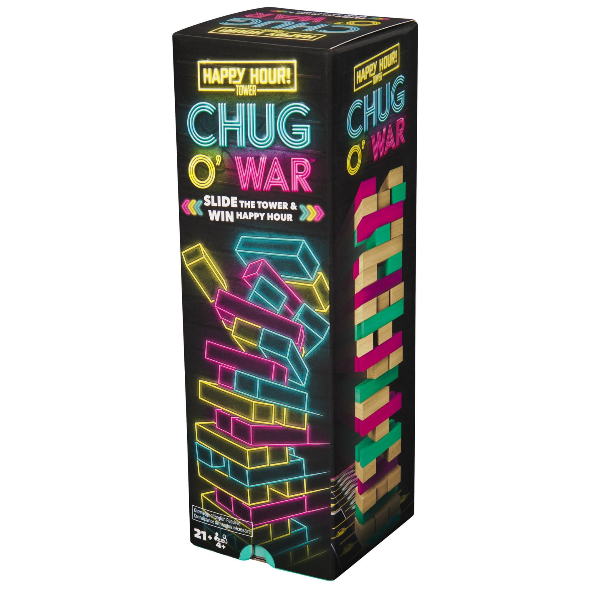 Spin Master Games, Happy Hour Tower Chug O’ War, Party Game for Adults Ages 21+