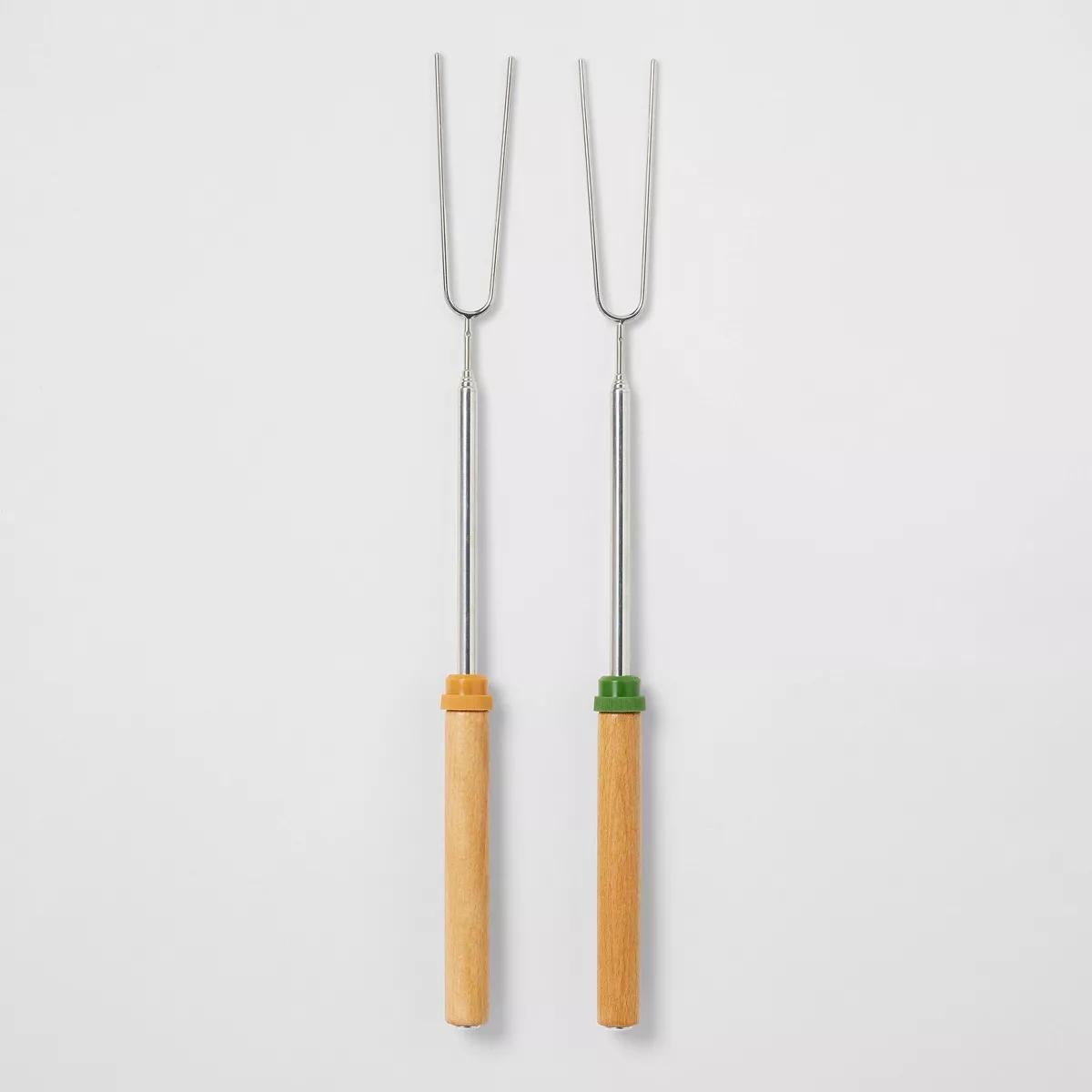 Rotisserie Stainless Steel Roasting Fork 2ct - Embark™