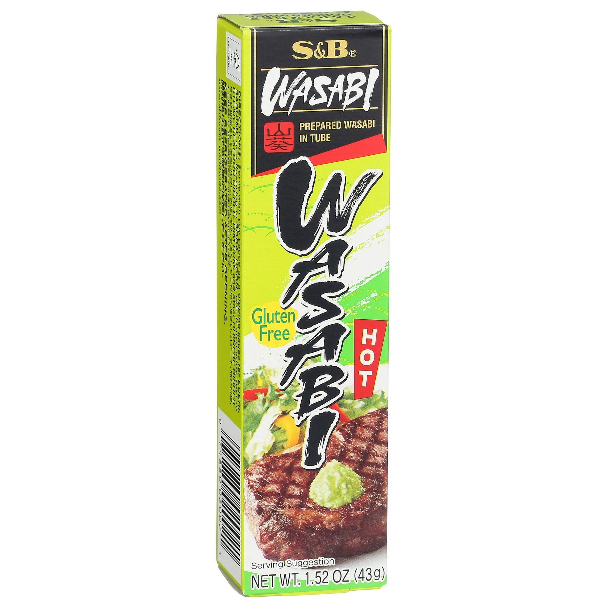 S&B Gluten-Free Hot Prepared Wasabi, 1.52 oz Tube